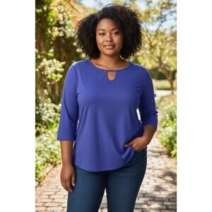 January 7 Women’s Blouse Size 3XL Royal Blue